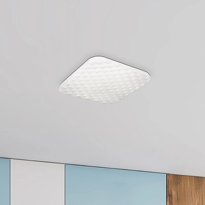 Biała plafoniera Eldrick 3086 kwadratowa lampa LED 24W 4000K biurowa