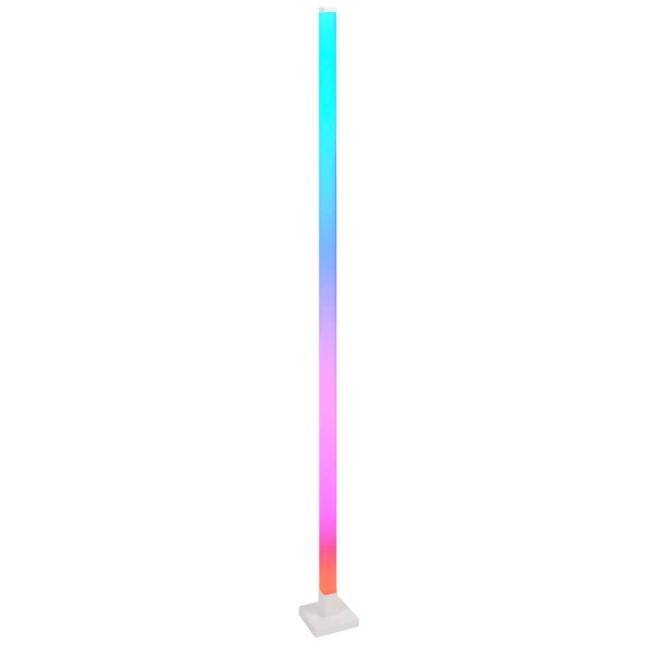 Lampa podłogowa Magical 325211 Polux z pilotem podłużna biała