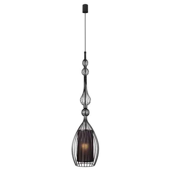 Designerska wisząca lampa ABI 8864 metalowa czarna