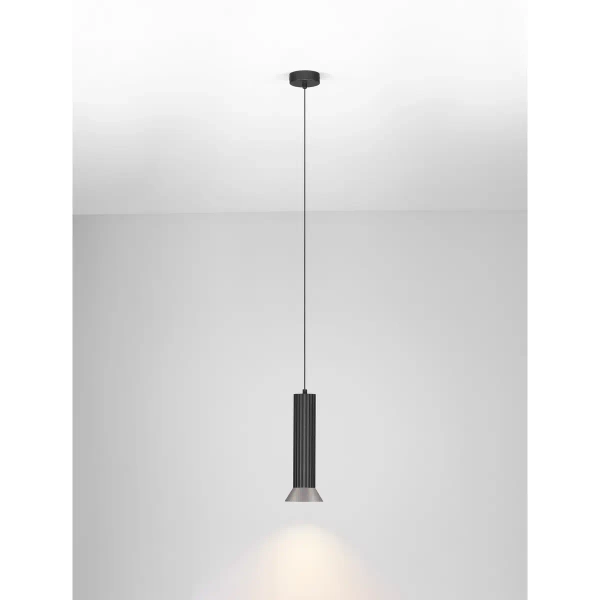 Wisząca lampa nad stół MARENZO LE45605 metalowa czarna brązowa