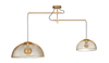 Industrialna lampa wisząca CONCEPT P0454 druciany żyrandol złoty