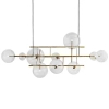 Wisząca lampa molekułowa CHARM ST-9757P-L Step bubbles metal szkło złota