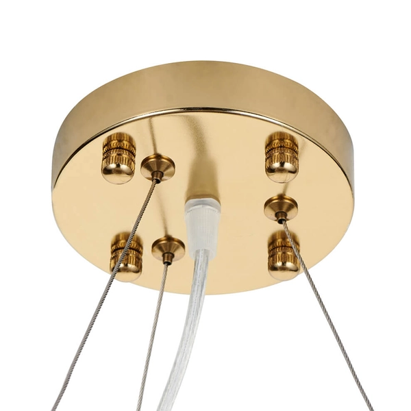 Ceramiczna lampa zwisowa Botanika XY080P-100 liście złota biała
