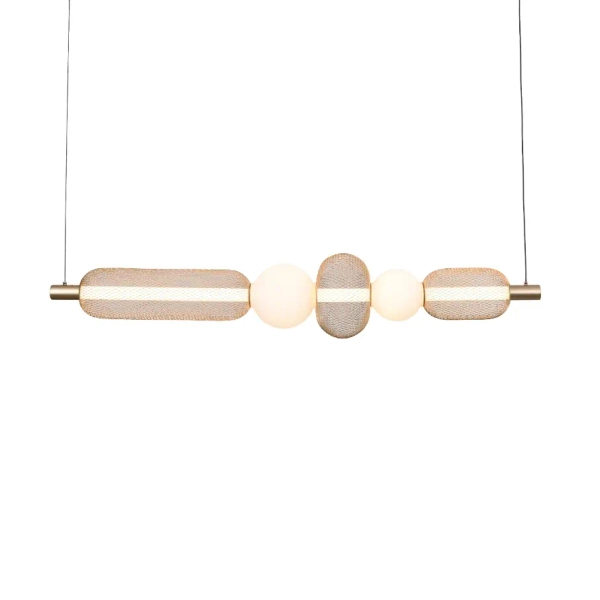 Lampa wisząca nad stół Sarr MD2596-5B-3BGT LED 27W 3000-5700K czarny