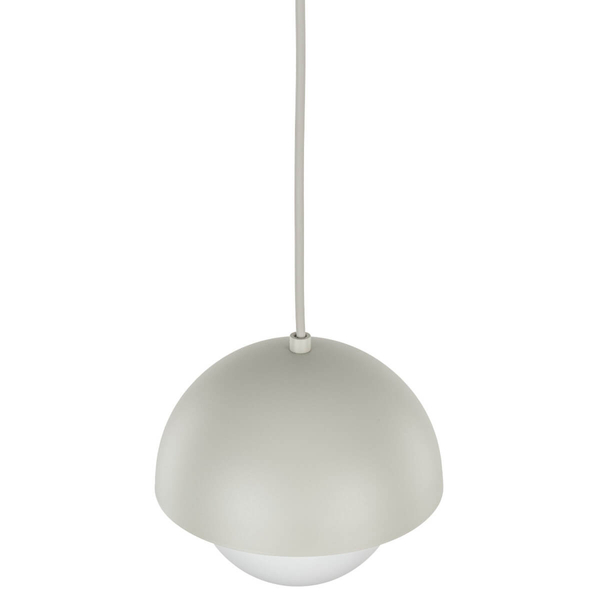 Zwisająca lampa do jadalni Bono 10205 kopuła ball biała beżowa