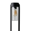 Słupek zewnętrzny 1-punktowy ogrodowy szklany LANTERN E27 AZ6828 czarny aluminiowy