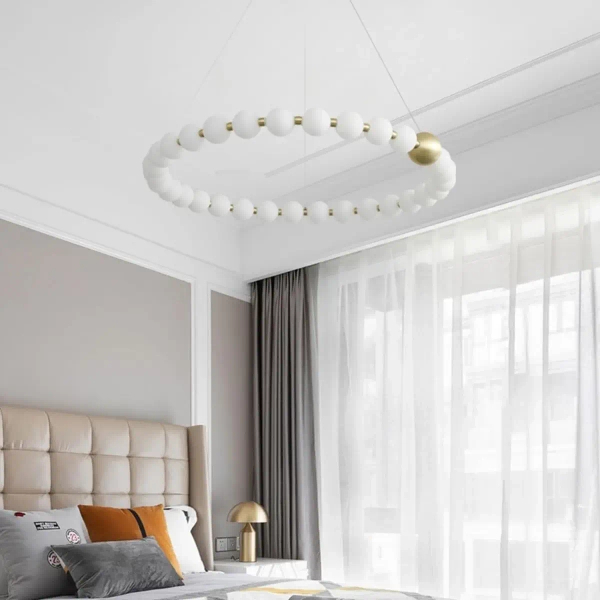 Kulista lampa wisząca Pontti LWPONR LED 56W 3000K kule do salonu złoty