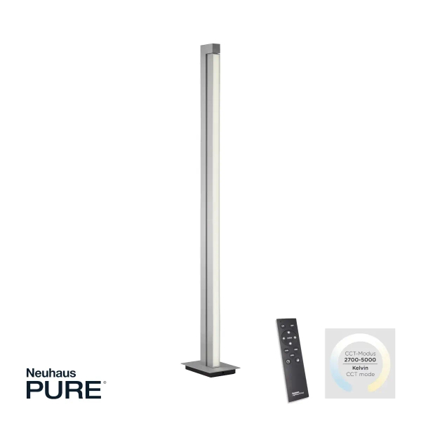 Stojąca lampa na pilot PURE-LINES biała 421-95 1xLED 23W 2700-5000K z regulacją barwy
