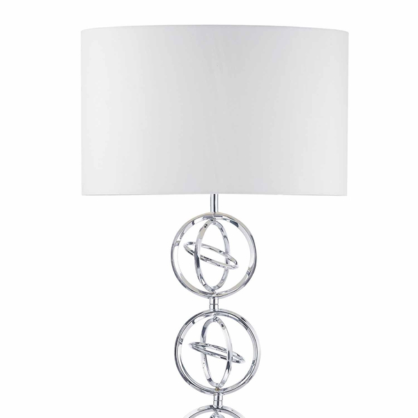 Lampa podłogowa Innsbruck INN4950 Dar Lighting pierścienie metalowe chrom