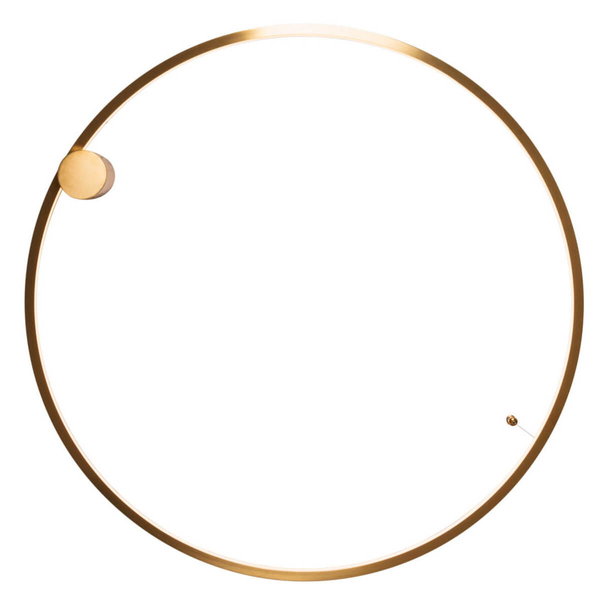 Plafoniera sufitowa Queen C0240 Maxlight LED 20W ring do salonu złoty