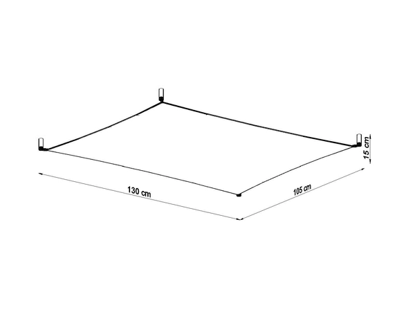 Plafon LAMPA sufitowa SL.0739 prostokątna OPRAWA materiałowa biała