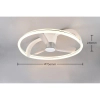 Lampowentylator z pilotem STOCKHOLM R64262131 LED 37W 2700-6000K biały