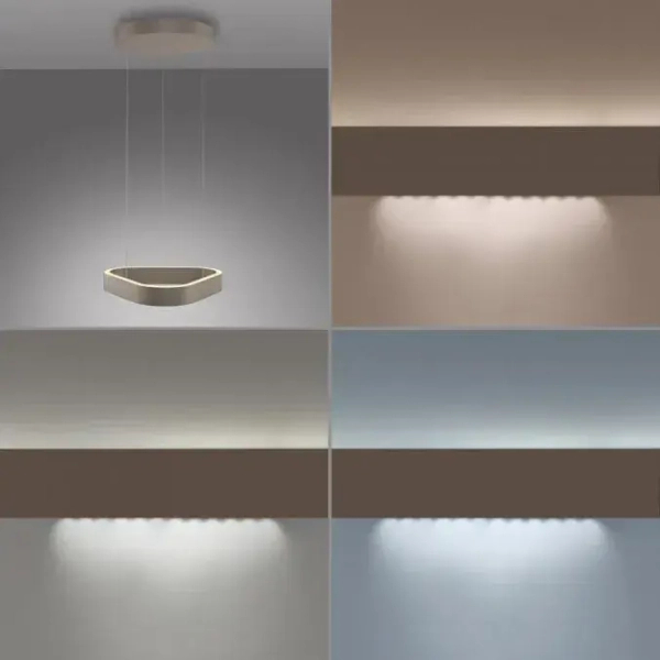 Wisząca lampa ze zmienną barwą Q-STRETTO brązowa 2689-97 1xLED 38W 2200-5000K regulowana