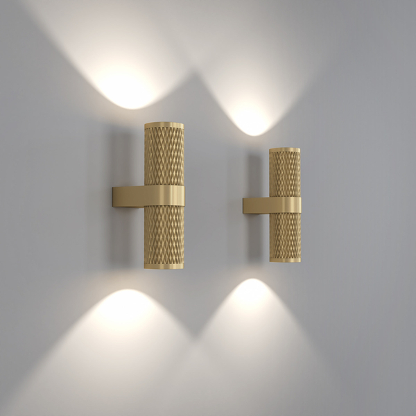 Ścienny kinkiet Focus Design C069WL-02MG Maytoni tuba góra-dół złota
