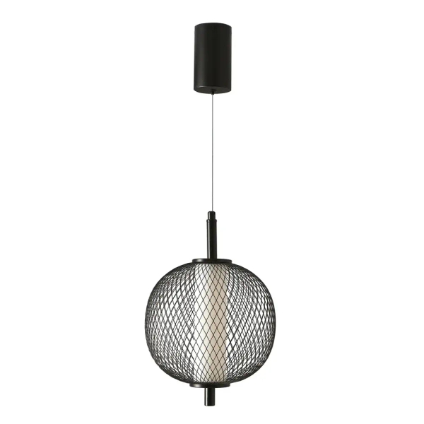 Loftowa lampa wisząca Puma 31-35332 LED 10W 3000K ażurowa kula czarny
