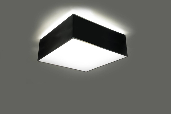 Kinkiet LAMPA ścienna SL.0142 kwadratowa OPRAWA plafon sufitowy czarny OUTLET