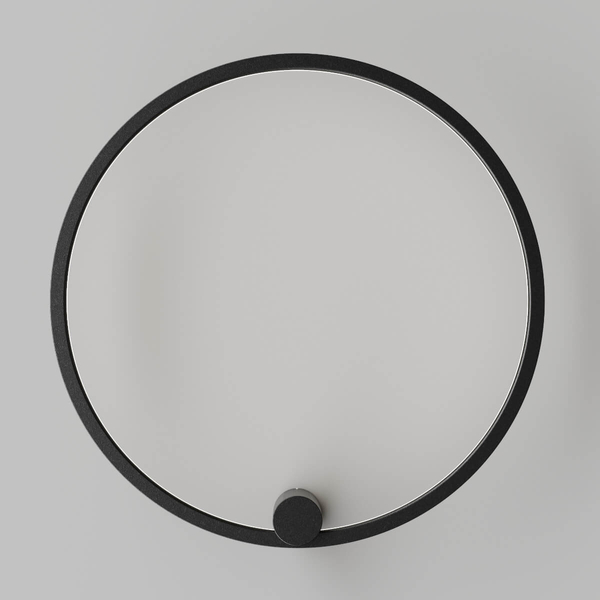 Salonowa lampa ścienna Ringa WL0116-M-BK LED 35W 3000-4000K IP44 czarna