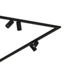 Reflektorowa lampa sufitowa Mono 7723 nowoczesna nad łóżko czarna