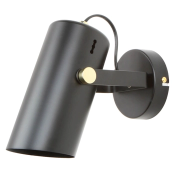 Punktowy reflektor ścienny Resi A6025 Zumaline regulowany metalowy czarny