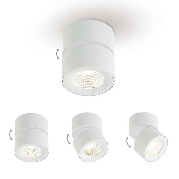 Spot LAMPA sufitowa Mone Bianco Orlicki Design natynkowa OPRAWA metalowa LED 7W 3000K tuba biała