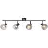Szklana lampa sufitowa Reflect 82732/06 loftowa przydymiona czarna