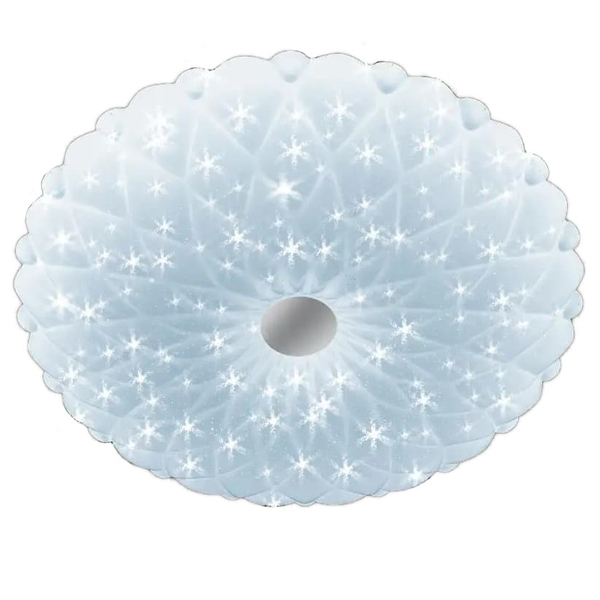 LAMPA sufitowa VEN P-1049/50 dekoracyjna OPRAWA plafon LED 74W kwiat biały