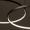 Lampa wisząca do salonu ring Circolo 10817 Nowodvorski LED 45W 3000K czarna