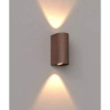 Lampa na elewację góra-dół BADIA brązowa W0470 2xLED 12W 3000K IP65 ogrodowa