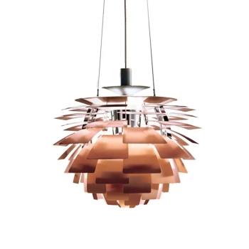 Lampa okrągła wisząca Prospettiva ABR-LW-PRO-60 geometryczna brązowa