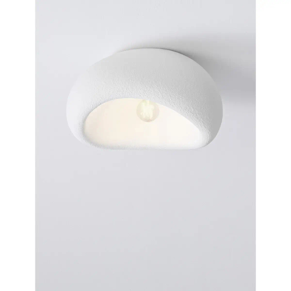 Lampa sufitowa skandynawska PALINZA biała LE45325 1xE27 kopułowa