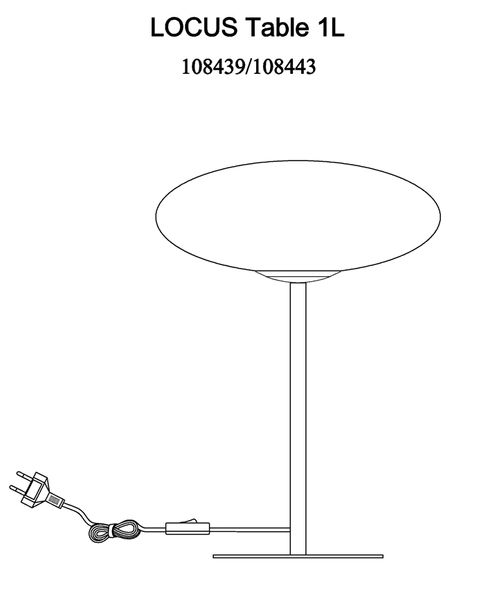 Lampka stołowa Locus 108439 Markslojd szklana owalna na biurko biała