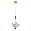 Glamour lampa zwisowa Mariposa LP-1715/1P LED 8W 3000-6000K motyl złota OUTLET