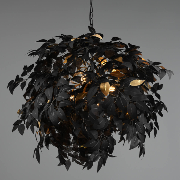 Dekoracyjna lampa wisząca Leavy R10464032 RL Light gałązki czarny