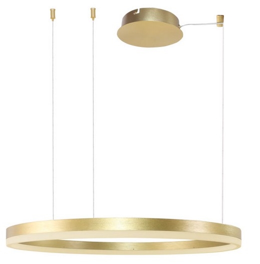 Lampa wisząca regulowana Halo AZ4961 Azzardo LED 56W 3000K ring złoty