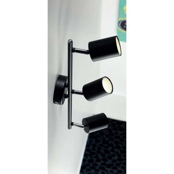 Sufitowa lampa regulowana EXPLORE 2113270103 do salonu tubki czarny