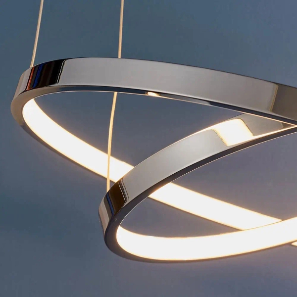 Pierścieniowa lampa wisząca Kline KLINE-2CH LED 28W 3000K chrom