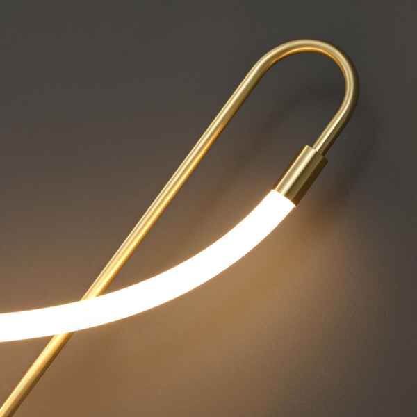 Kinkiet ścienny Essa ST-B3554 gold LED 9W 3000K wąż świetlny złoty biały