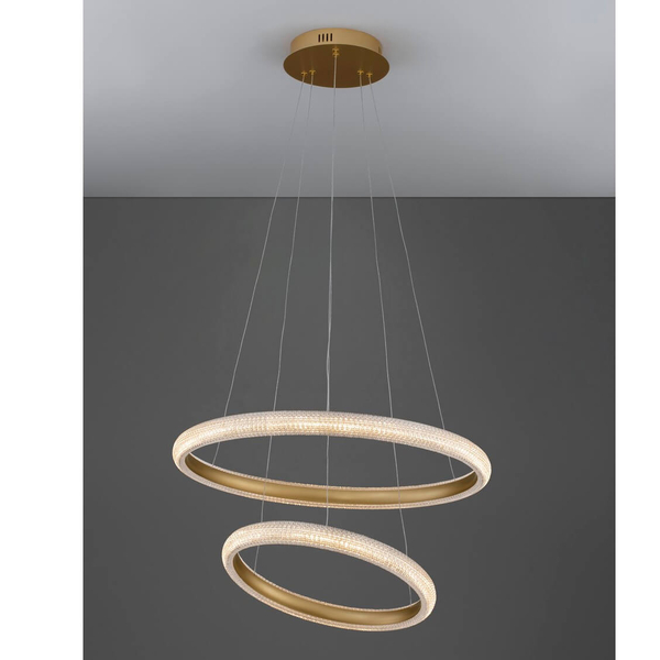 Metalowy ring wiszący Ameca LE42818 LED 41,5W 3000K złoty biały