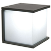 Zewnętrzna LAMPA elewacyjna BOX CUBE 5184601118 Lutec metalowa OPRAWA kinkiet kostka ścienna IP44 szara
