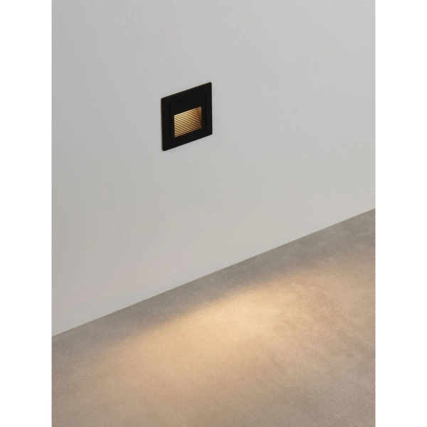 Lampa zewnętrzna ścienna CENDILO LE75319 LED 3W 3000K IP65 wpust czarny