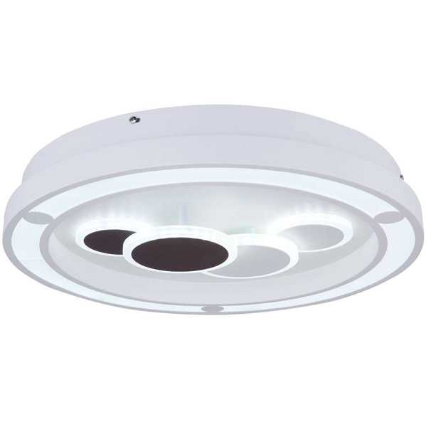 LAMPA plafon KOLLI 48405-50 Globo metalowa OPRAWA okrągła LED 50W 3000K - 6000K sufitowa biała