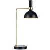 Stojąca LAMPA stołowa LARRY 106973 Markslojd metalowa LAMPKA biurkowa kopuła mosiądz czarna