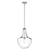 Lampa wisząca Everly KL-EVERLY-P-M-CH szklana chrom przezroczysty