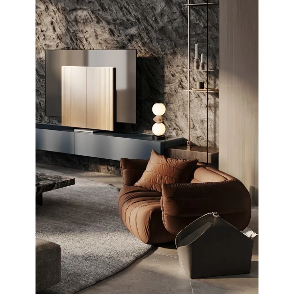 Nocna lampka do sypialni MONRETA LE45239 LED 12W 3000K biała mokka