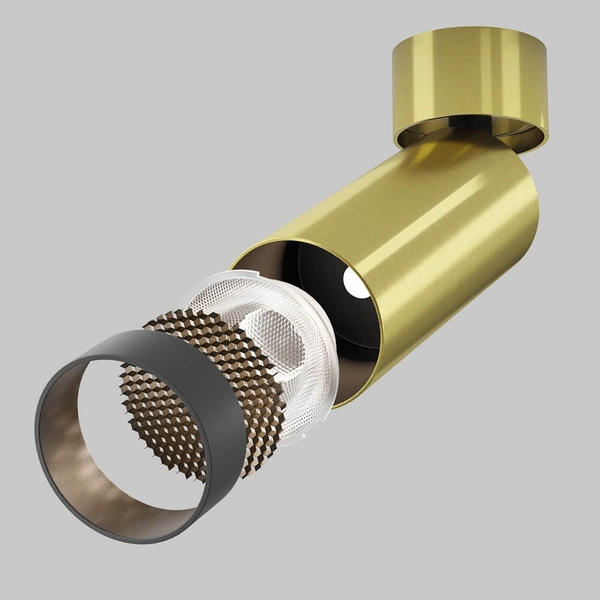 Regulowana lampa sufitowa Focus C055CL-L12W3K-W-BS LED 12W 3000K mosiądz