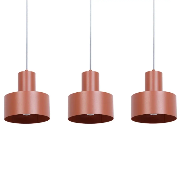 Potrójny żyrandol do salonu Rif 3 41162 na kablu zwis ceglany