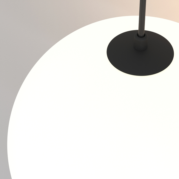 Kulista lampa wisząca Luna P039PL-5W4K-20-B Maytoni LED 5W 4000K biała czarna