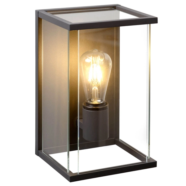Balkonowa lampa na ścianę CLAIRE 27883/01/30 Lucide IP54 szklana antracyt