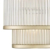 Lampa ścienna SERGIO W0528-02B-V6AC klasyczna szklany kinkiet złoty
