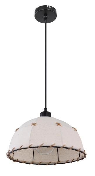 Wisząca lampa abażurowa Rex 15442H prowansalska beżowa